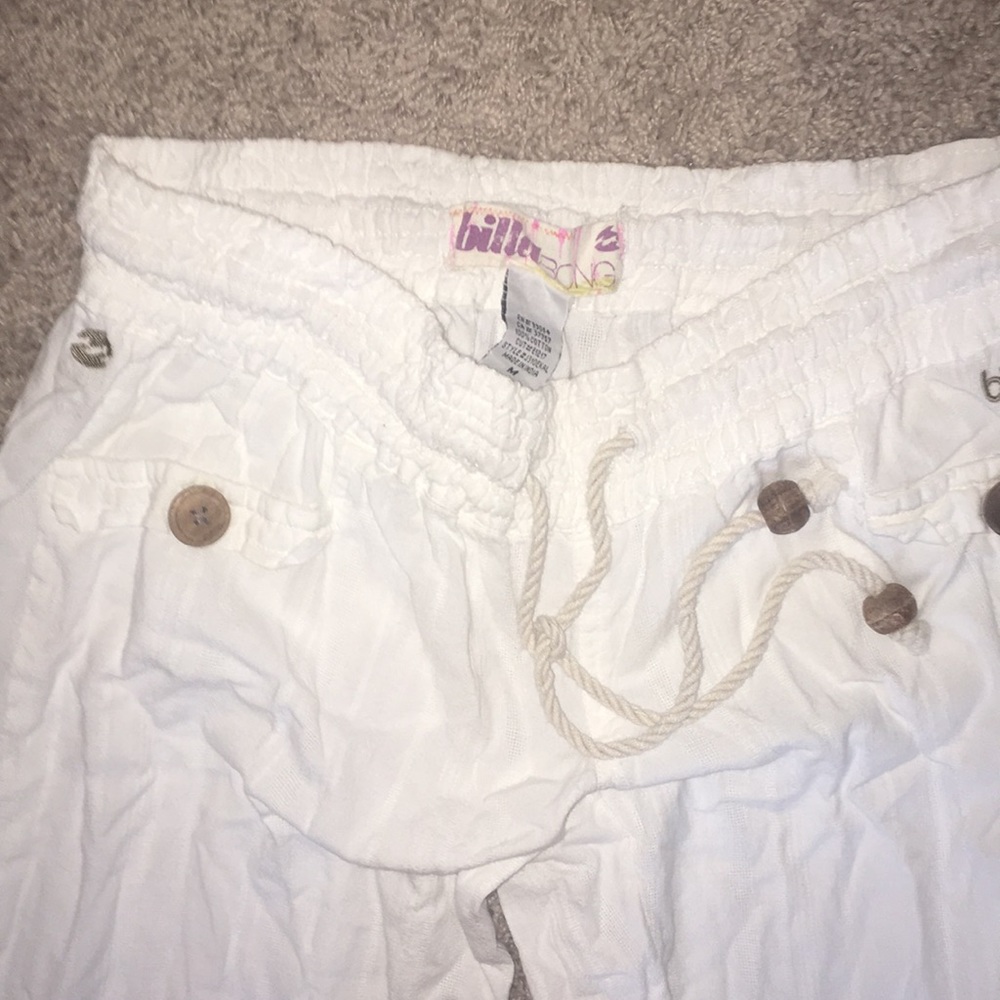 White flowy Beach pants